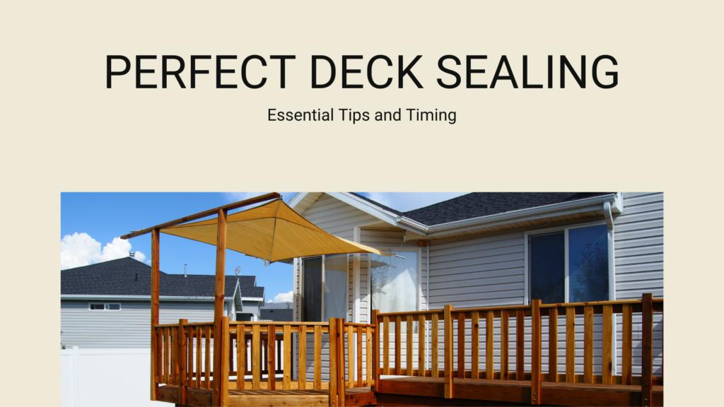 Seal a Deck